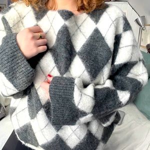 Pringle x H&M Argyle sweater 💫